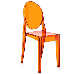 Orange-Kartell-Victoria-Ghost-Chair
